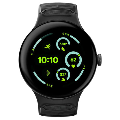 Spigen Parallax rem for Google Pixel Watch 45mm-serien, matt svart AMP10192