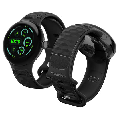Spigen Parallax rem for Google Pixel Watch 45mm-serien, matt svart AMP10192