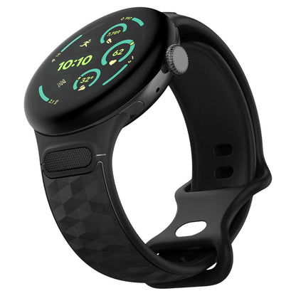 Spigen Parallax rem for Google Pixel Watch 45mm-serien, matt svart AMP10192