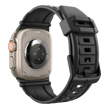 Spigen Rugged rem for Apple Watch 49mm / 46mm / 45mm / 44mm / 42mm-serien, svart AMP07105