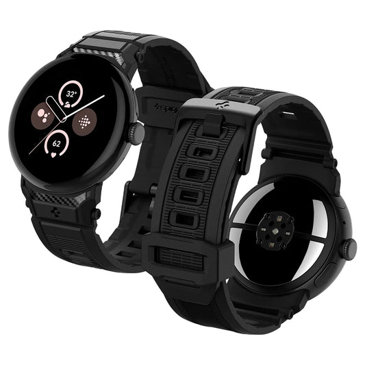 Spigen Rugged rem for Google Pixel Watch 41mm-serien, svart AMP07556