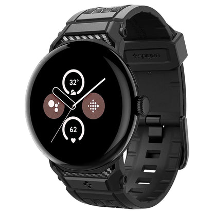 Spigen Rugged rem for Google Pixel Watch 41mm-serien, svart AMP07556