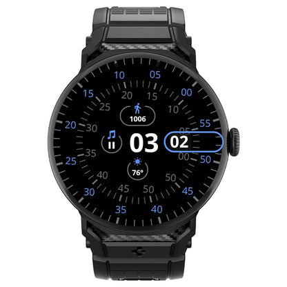 Spigen Rugged rem for Google Pixel Watch 45mm-serien, svart AMP07600