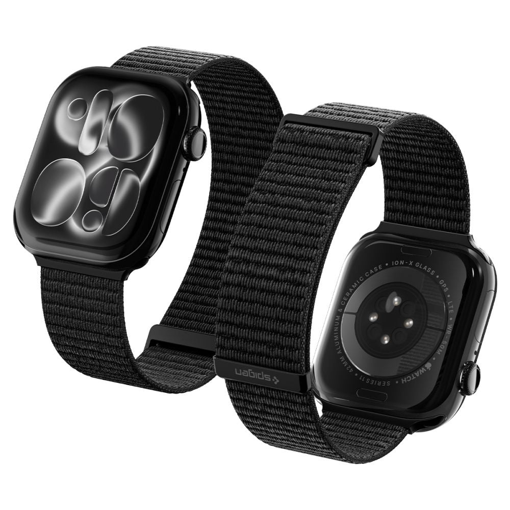 Spigen WBF01 rem for Apple Watch 49mm / 46mm / 45mm / 44mm-serien, svart AMP11833