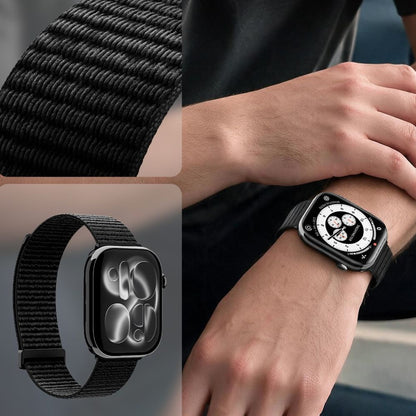 Spigen WBF01 rem for Apple Watch 49mm / 46mm / 45mm / 44mm-serien, svart AMP11833