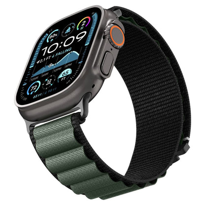 Spigen WBF1 reim for Apple Watch 49mm / 46mm / 45mm / 44mm Series, Svart Grønn
