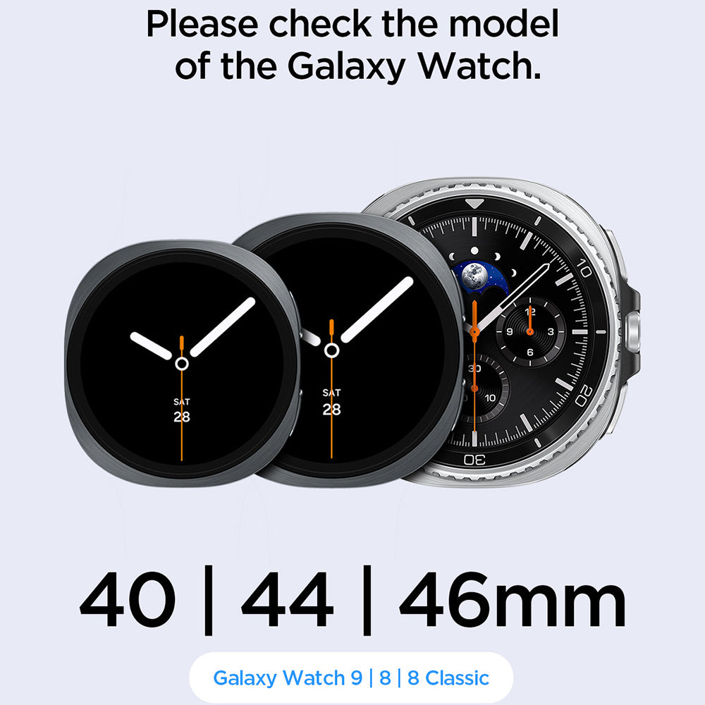 Spigen WBF1 rem for Samsung Galaxy Watch9 / Watch8 / Watch8 Classic Series, svart AMP11607