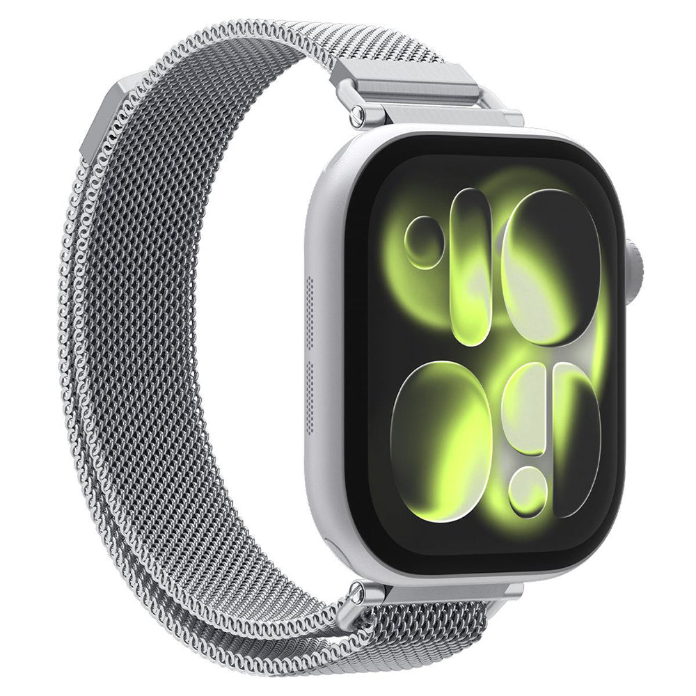 Spigen WBM4 rem for Apple Watch 42mm / 41mm / 40mm-serien, sølv AMP10498