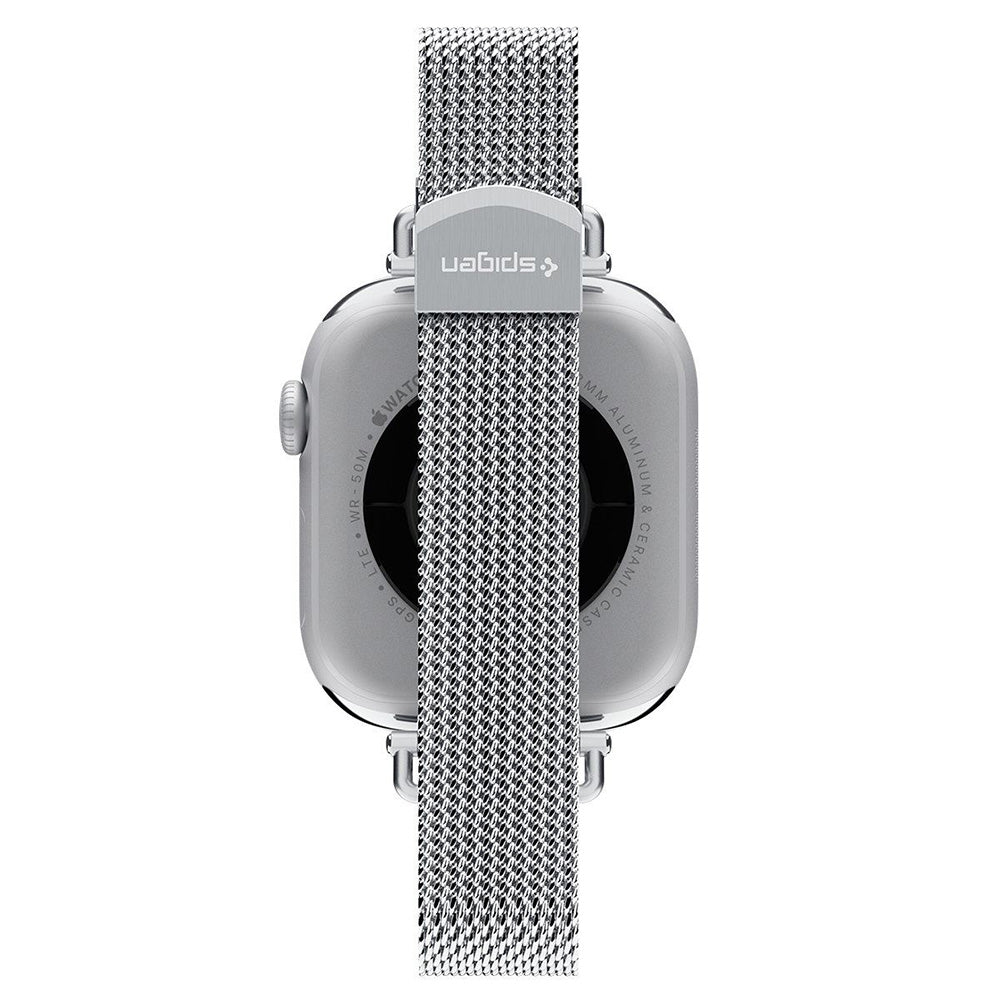 Spigen WBM4 rem for Apple Watch 42mm / 41mm / 40mm-serien, sølv AMP10498