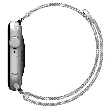 Spigen WBM4 rem for Apple Watch 42mm / 41mm / 40mm-serien, sølv AMP10498