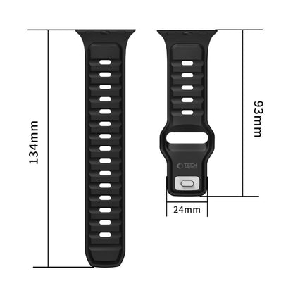 Tech-Protect Iconband Line reim til Apple Watch 49mm / 46mm / 45mm / 44mm Series, Grønn