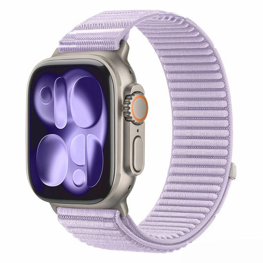 Tech-Protect NylonLoop-rem for Apple Watch 49 mm / 46 mm / 45 mm / 44 mm-serien, lilla