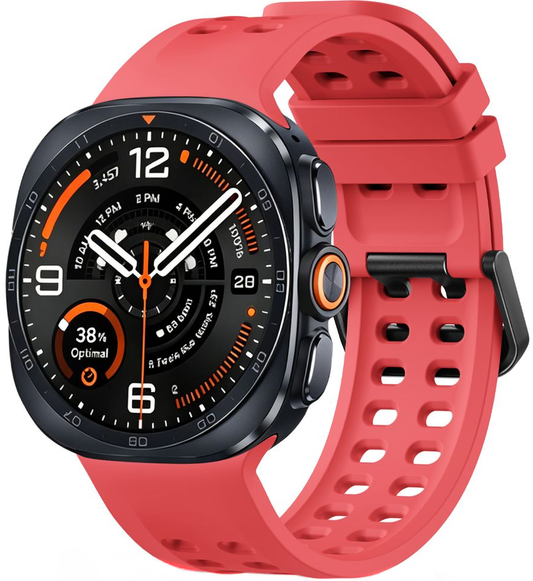 Tech-Protect Silicone Air-rem for Samsung Galaxy Watch9 / Watch8 / Watch8 Classic-serien, Rød