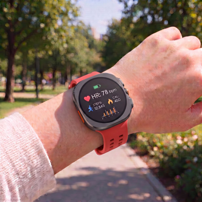 Tech-Protect Silicone Air-rem for Samsung Galaxy Watch9 / Watch8 / Watch8 Classic-serien, Rød