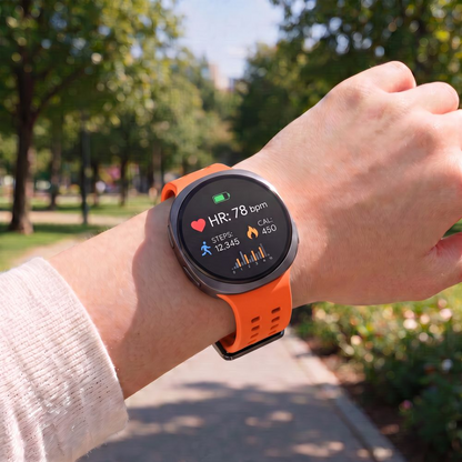 Tech-Protect Silicone Air-rem for Samsung Galaxy Watch9 / Watch8 / Watch8 Classic-serien, Oransje