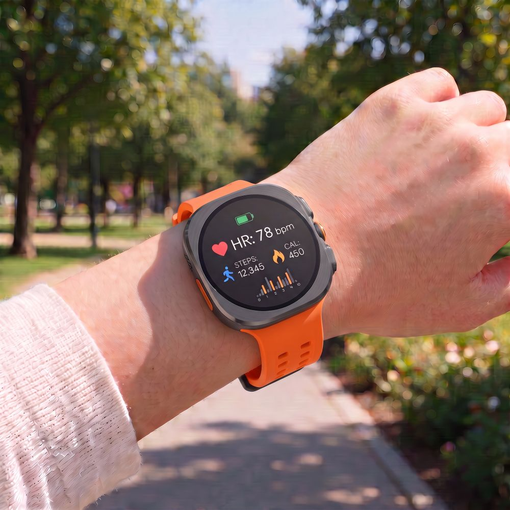 Tech-Protect Silicone Air-rem for Samsung Galaxy Watch Ultra Series, Oransje