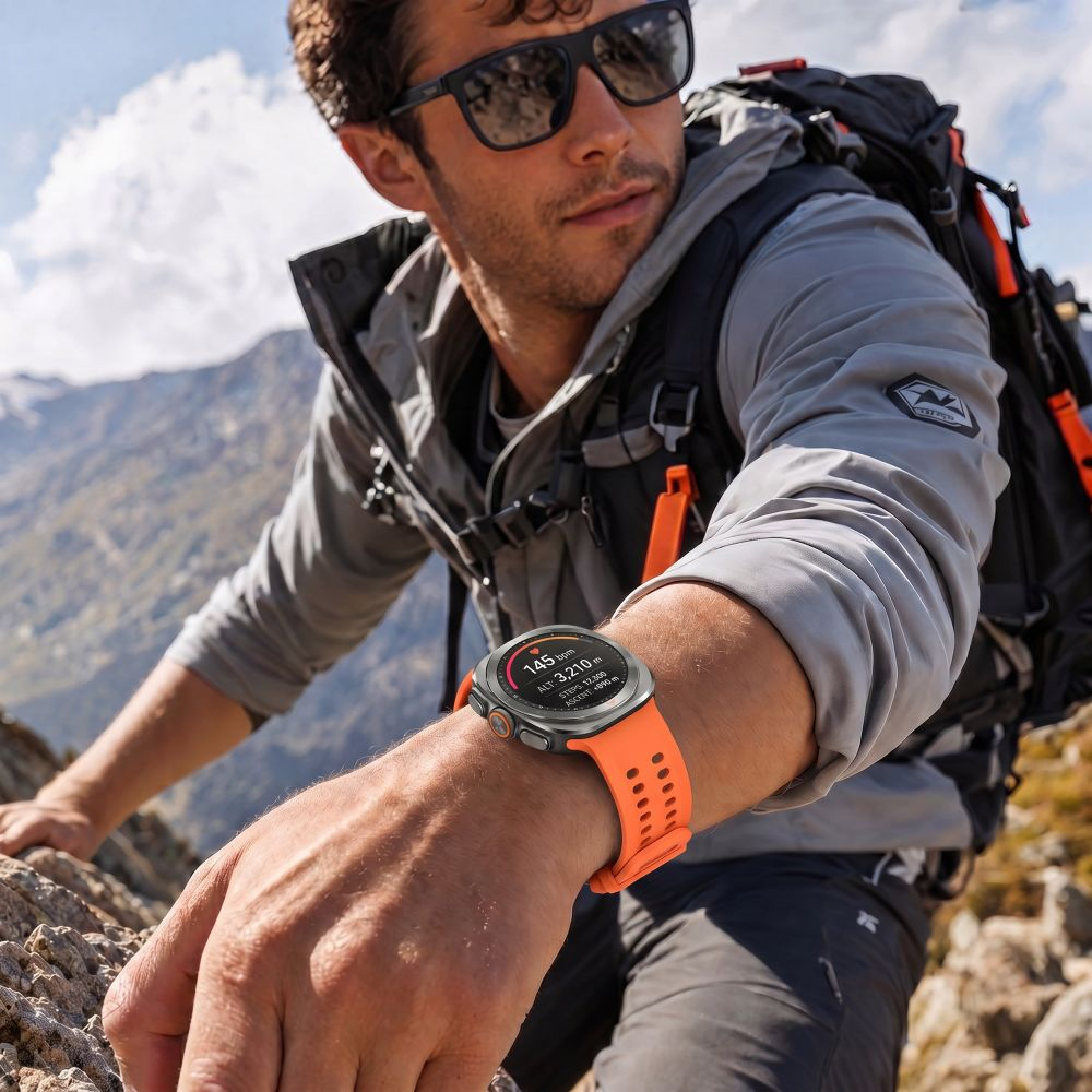 Tech-Protect Silicone Air-rem for Samsung Galaxy Watch Ultra Series, Oransje