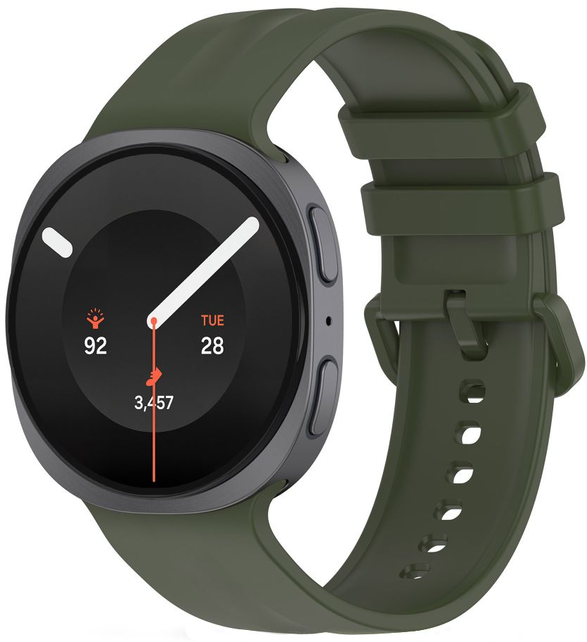Tech-Protect Silicone Evo rem for Samsung Galaxy Watch9 / Watch8 / Watch8 Classic-serien, grønn