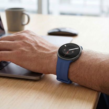 Tech-Protect Silicone Evo rem for Samsung Galaxy Watch9 / Watch8 / Watch8 Classic-serien, marineblå