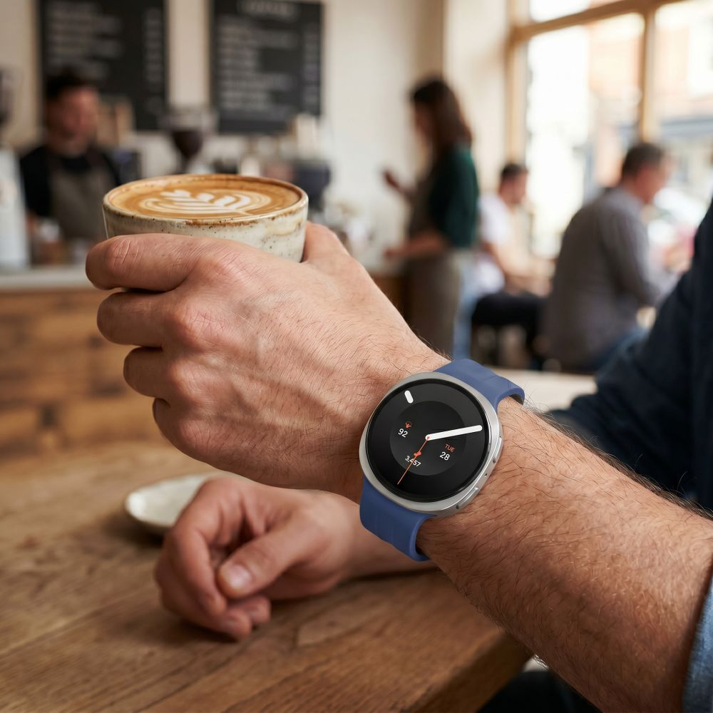 Tech-Protect Silicone Evo rem for Samsung Galaxy Watch9 / Watch8 / Watch8 Classic-serien, marineblå