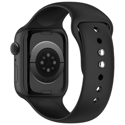 Tech-Protect silikonrem for Apple Watch 49mm / 46mm / 45mm / 44mm-serien, svart