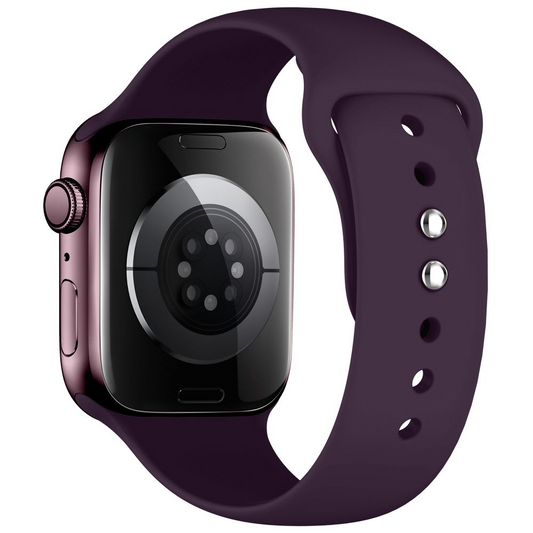 Tech-Protect silikonrem for Apple Watch 49mm / 46mm / 45mm / 44mm-serien, Burgunder