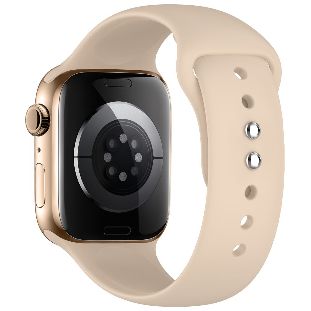 Tech-Protect silikonrem for Apple Watch 49mm / 46mm / 45mm / 44mm-serien, beige