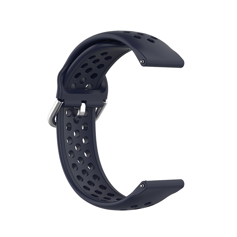 Techsuit W004 reim for Samsung Galaxy Watch / Huawei Watch Series, 22mm, Mørkeblå
