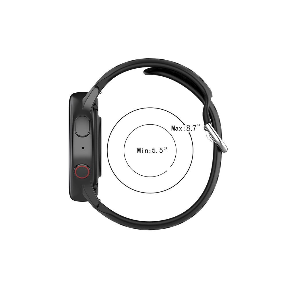 Techsuit W004 reim for Samsung Galaxy Watch / Huawei Watch Series, 22mm, Svart