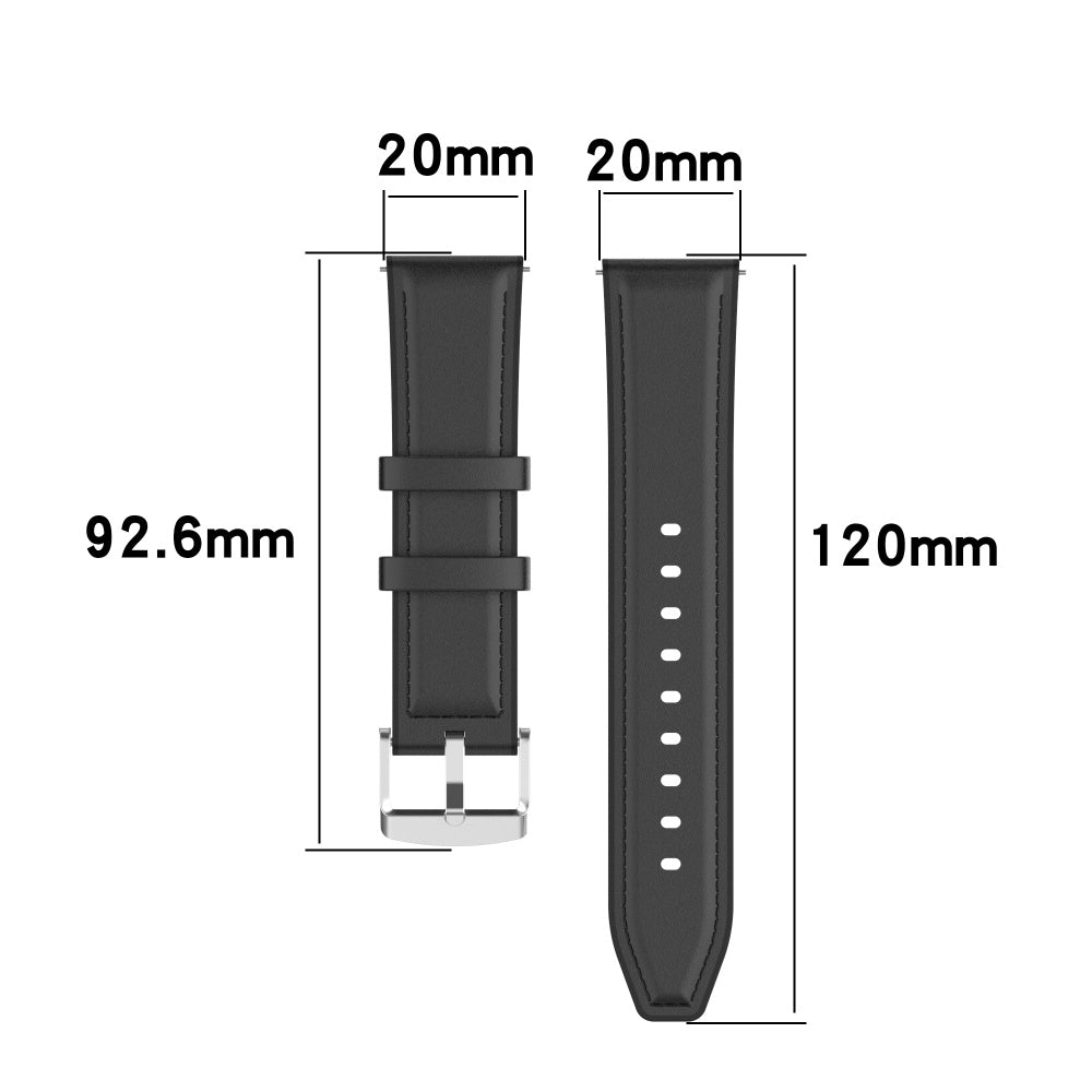 Techsuit W007 reim for Samsung Galaxy Watch / Huawei Watch Series, 20mm, Svart