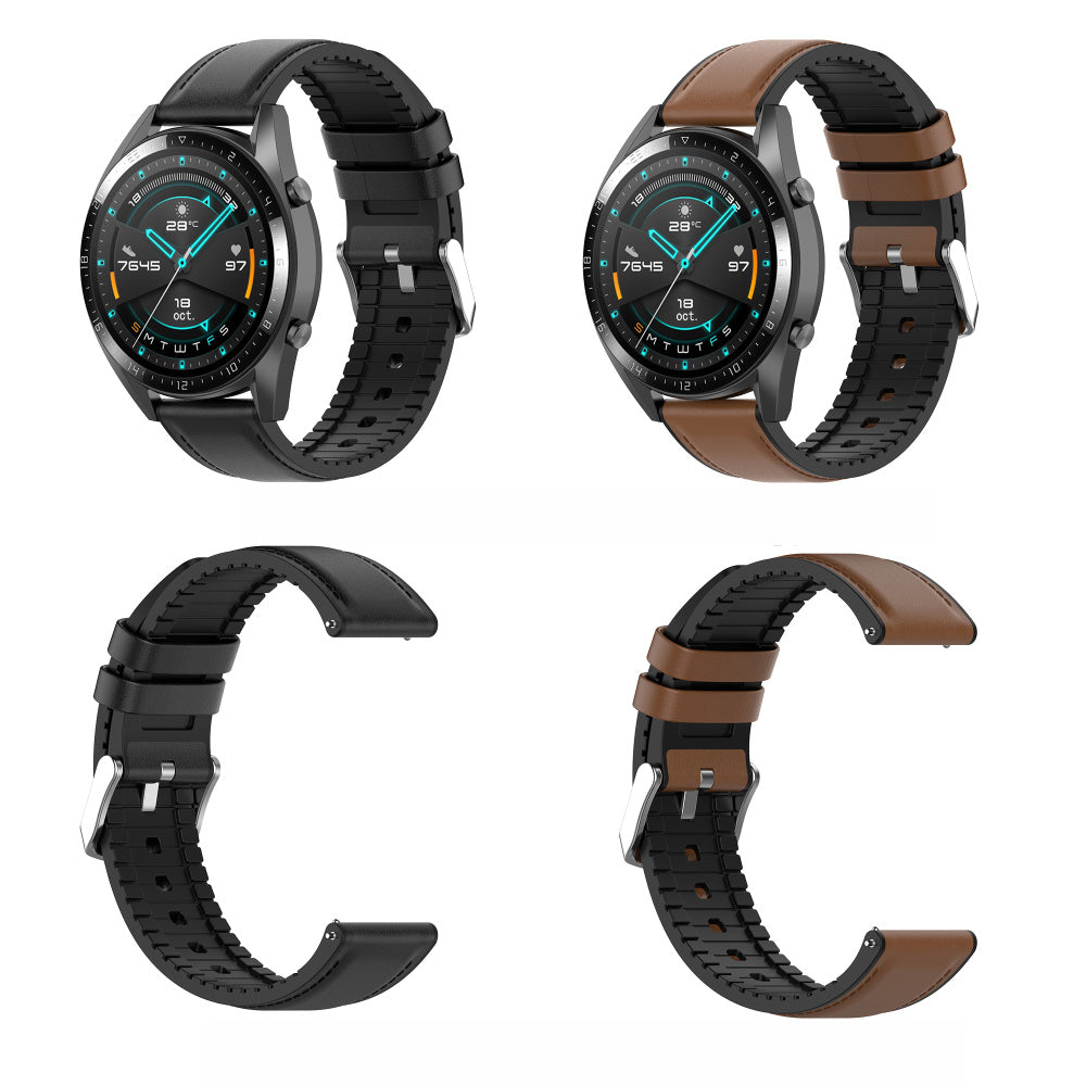 Techsuit W007 reim for Samsung Galaxy Watch / Huawei Watch Series, 22mm, Svart