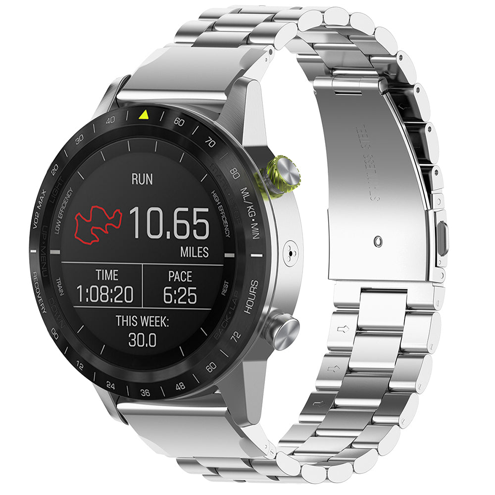 Techsuit W010 reim for Garmin Instinct / Approach / Fenix Watch Series, 20mm, Sølv