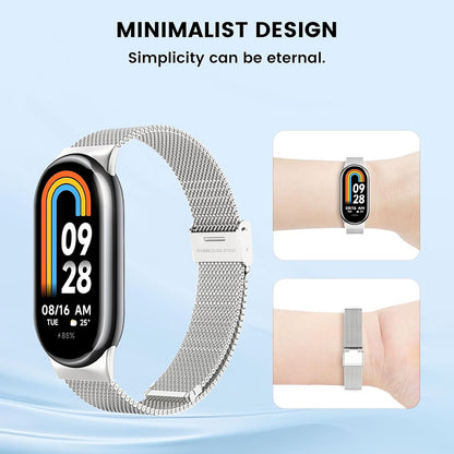 Techsuit W022 reim for Xiaomi Smart Band 9 / 8, 15mm, Gull