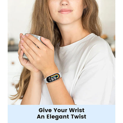 Techsuit W022 reim for Xiaomi Smart Band 9 / 8, 15mm, Gull