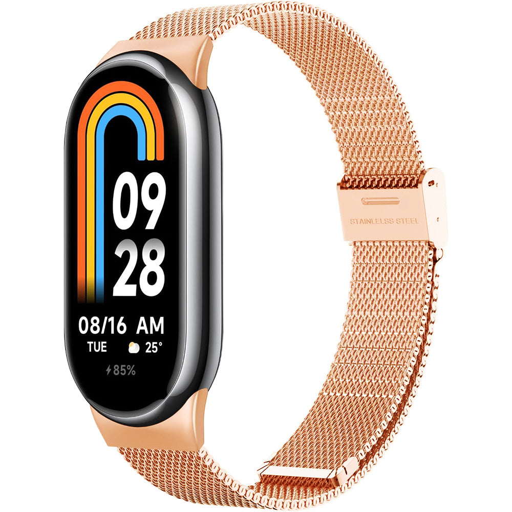 Techsuit W022 reim for Xiaomi Smart Band 9 / 8, 15mm, Rose Gold