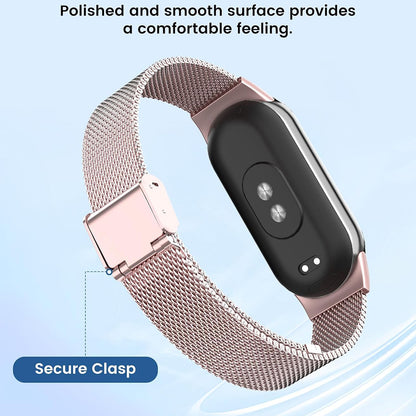Techsuit W022 reim for Xiaomi Smart Band 9 / 8, 15mm, Rose Gold