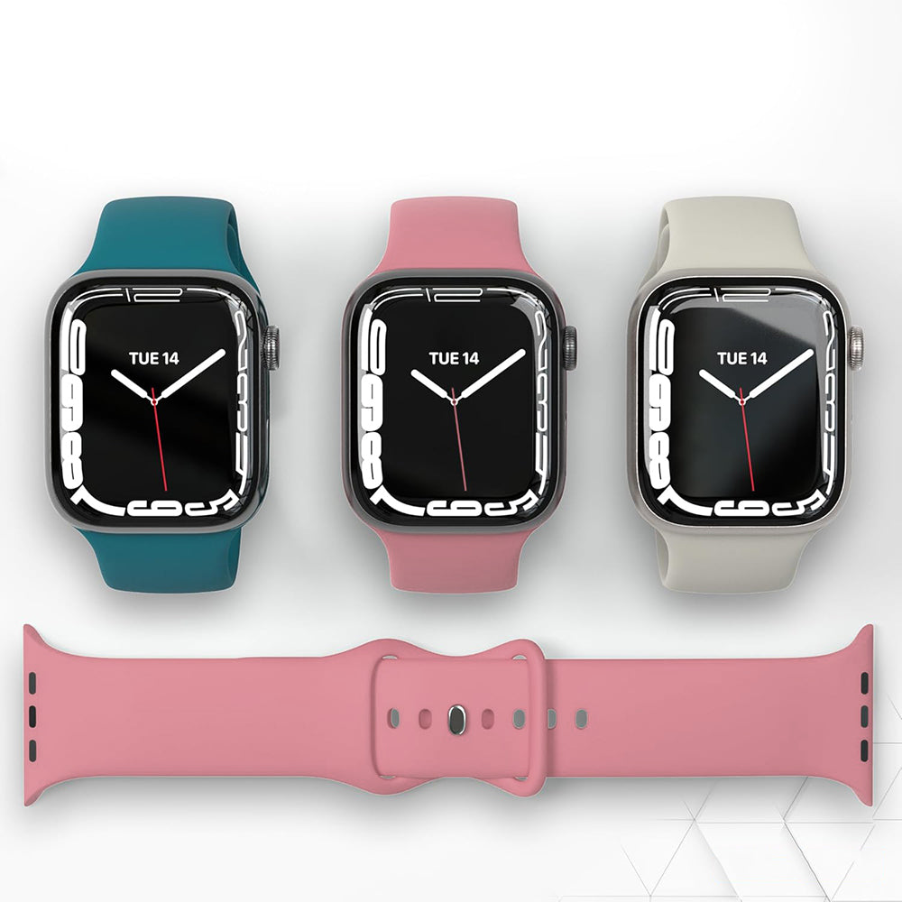 Techsuit W031 reim for Apple Watch 42mm / 41mm / 40mm / 38mm Series, Rosa