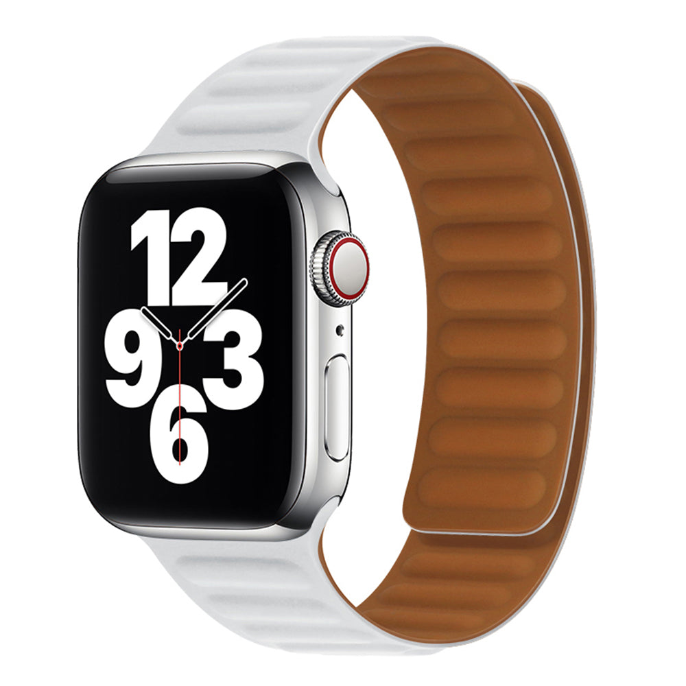 Techsuit W035 reim for Apple Watch 49mm / 46mm / 45mm / 44mm / 42mm Series, Hvit