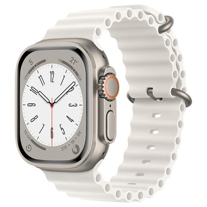 Techsuit W038 rem for Apple Watch 49mm / 46mm / 45mm / 44mm / 42mm-serien, hvit