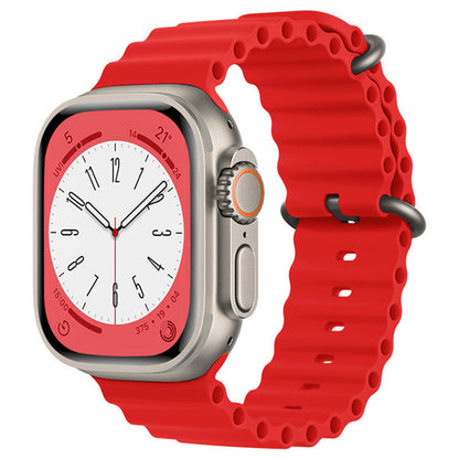 Techsuit W038 rem for Apple Watch 49mm / 46mm / 45mm / 44mm / 42mm-serien, rød
