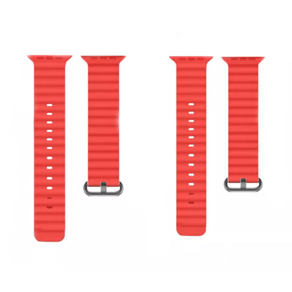 Techsuit W038 rem for Apple Watch 49mm / 46mm / 45mm / 44mm / 42mm-serien, rød