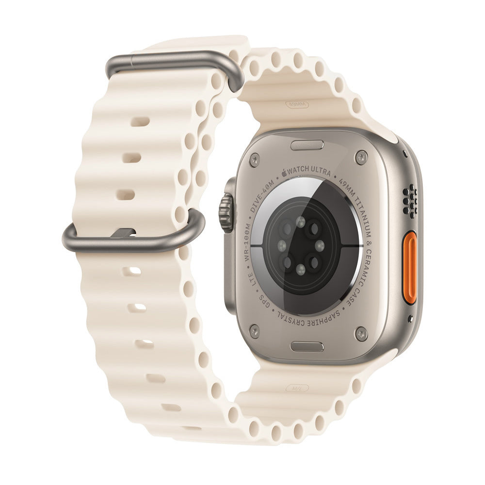 Techsuit W038 rem for Apple Watch 49mm / 46mm / 45mm / 44mm / 42mm-serien, hvit