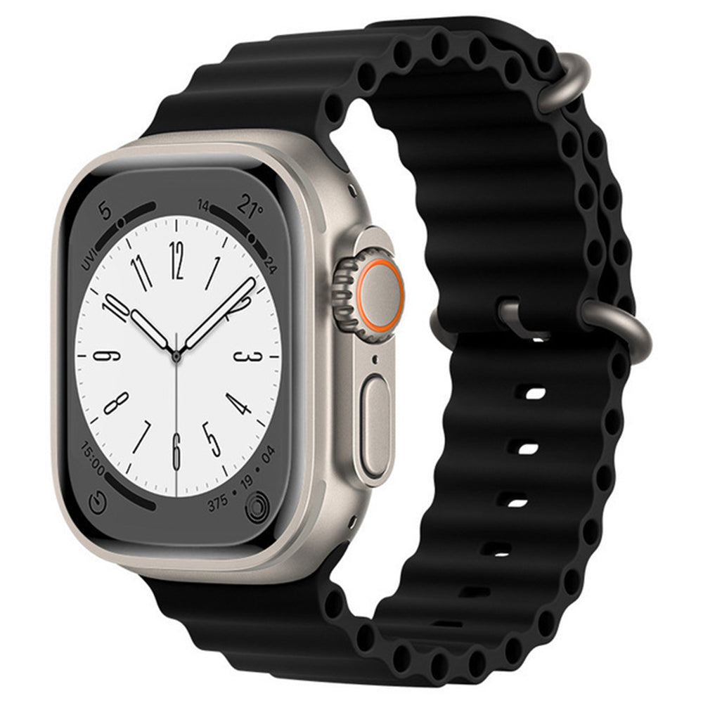 Techsuit W038 reim for Apple Watch 49mm / 46mm / 45mm / 44mm / 42mm Series, Svart