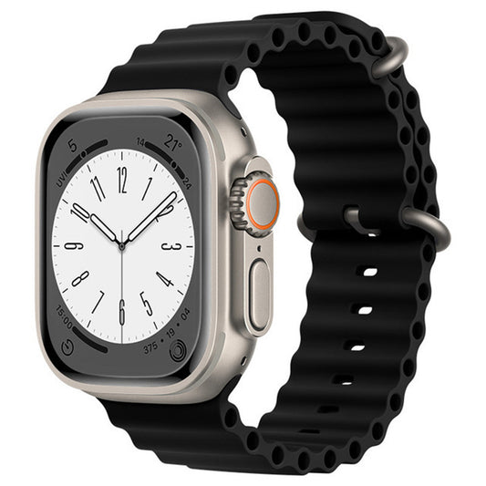 Techsuit W038 reim for Apple Watch 49mm / 46mm / 45mm / 44mm / 42mm Series, Svart