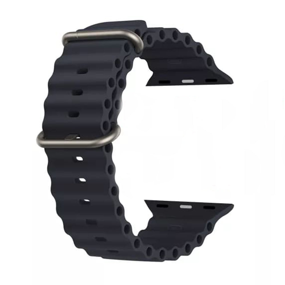 Techsuit W038 reim for Apple Watch 49mm / 46mm / 45mm / 44mm / 42mm Series, Svart