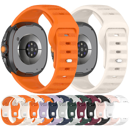 Techsuit W050 reim for Samsung Galaxy Watch 8 Classic / Watch8 44mm / Watch 8 40mm, Kirsebærrød