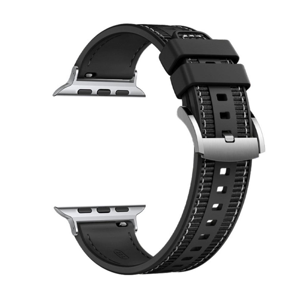 Techsuit W051 reim for Apple Watch 42mm / 41mm / 40mm / 38mm Series, Svart