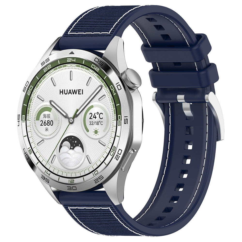 Techsuit W051 reim for Huawei Watch / Xiaomi Watch Series, 22mm, Mørkeblå