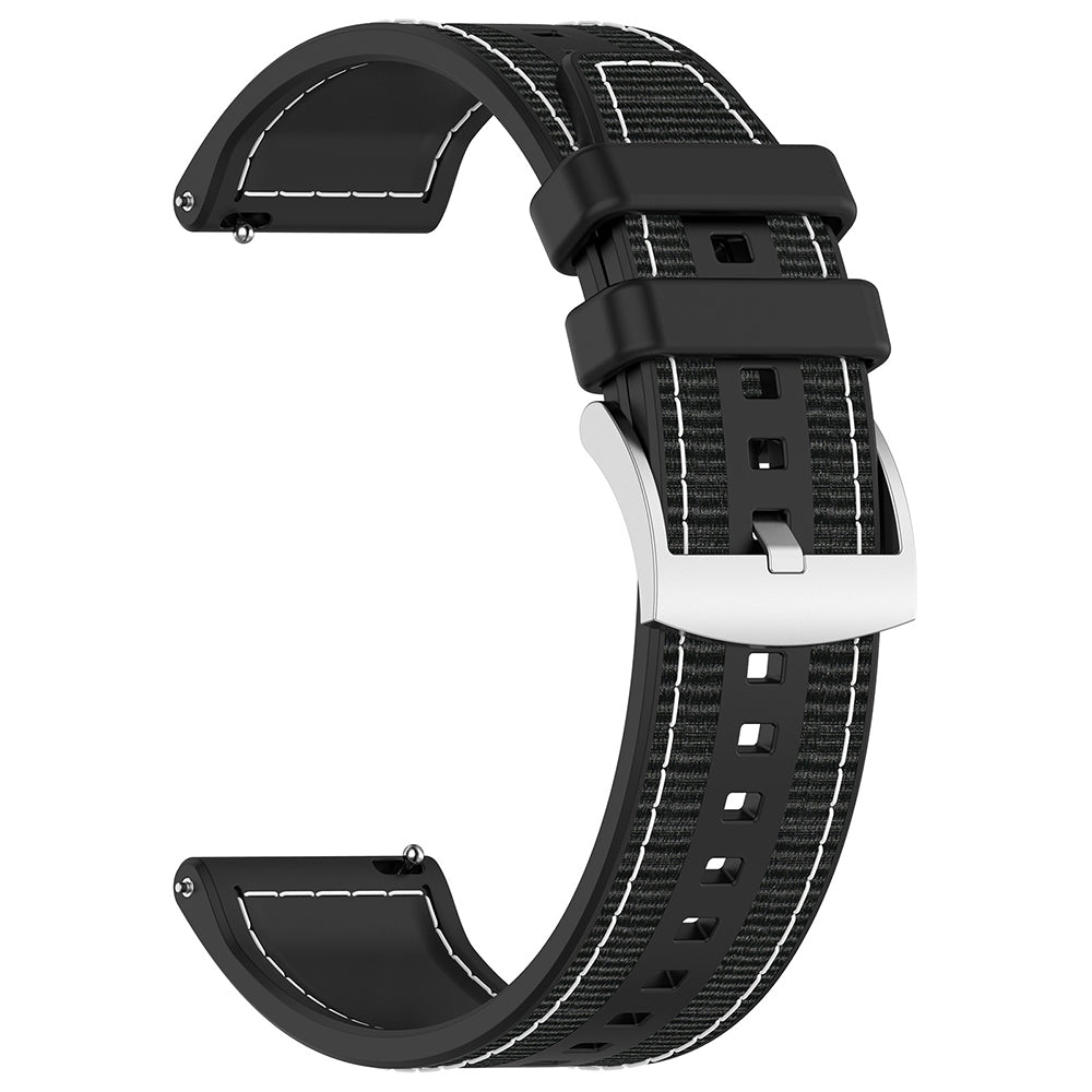 Techsuit W051 reim for Huawei Watch / Xiaomi Watch Series, 22mm, Svart
