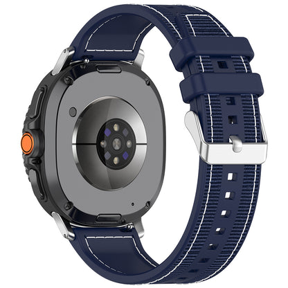 Techsuit W051 reim for Samsung Galaxy Watch 8 Classic / Watch8 44mm / Watch 8 40mm, Mørkeblå